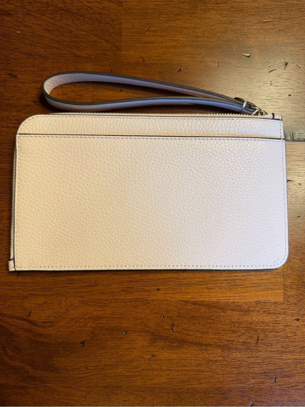 Kate Spade NWOT White Floral 2 Pocket Pouch Clutch Wallet Wristlet 8”*4 3/4” - Picture 2 of 12